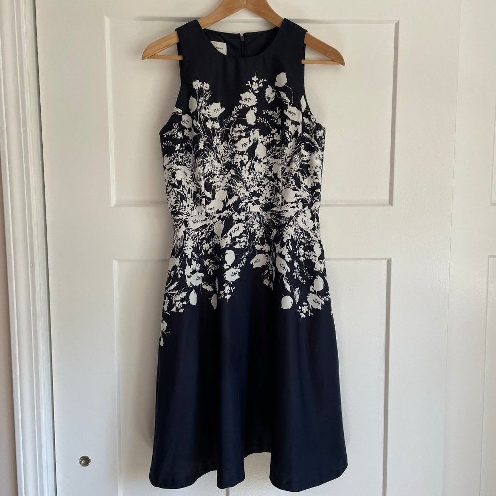 Donna Morgan Navy Fit-and-Flare dress - Picture 6 of 16